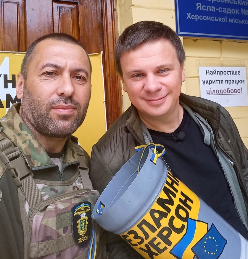 Михайло Олійник з Дмитром Комаровим