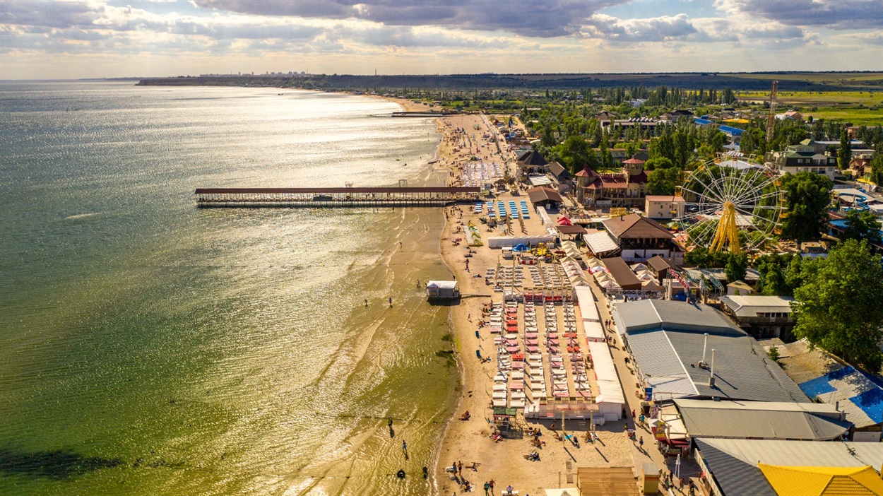 Вид сверху на Кблево