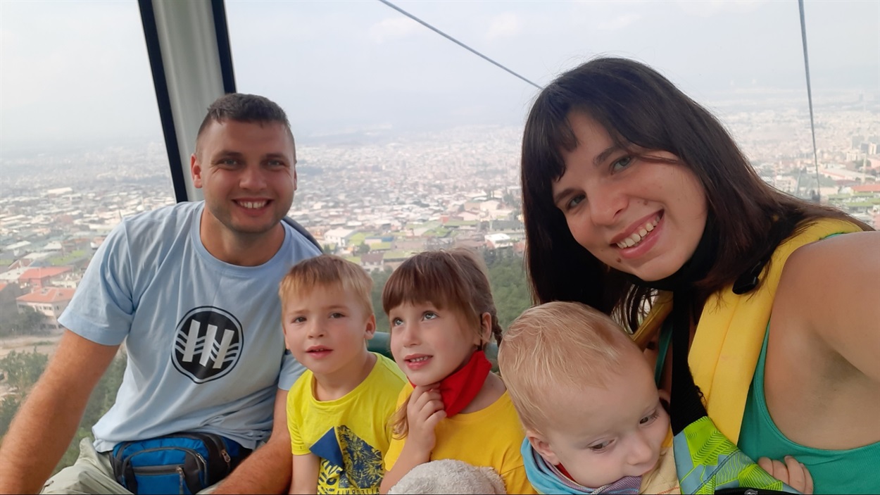 сім'я Рибак зі Львова на відпочинку в Туреччині