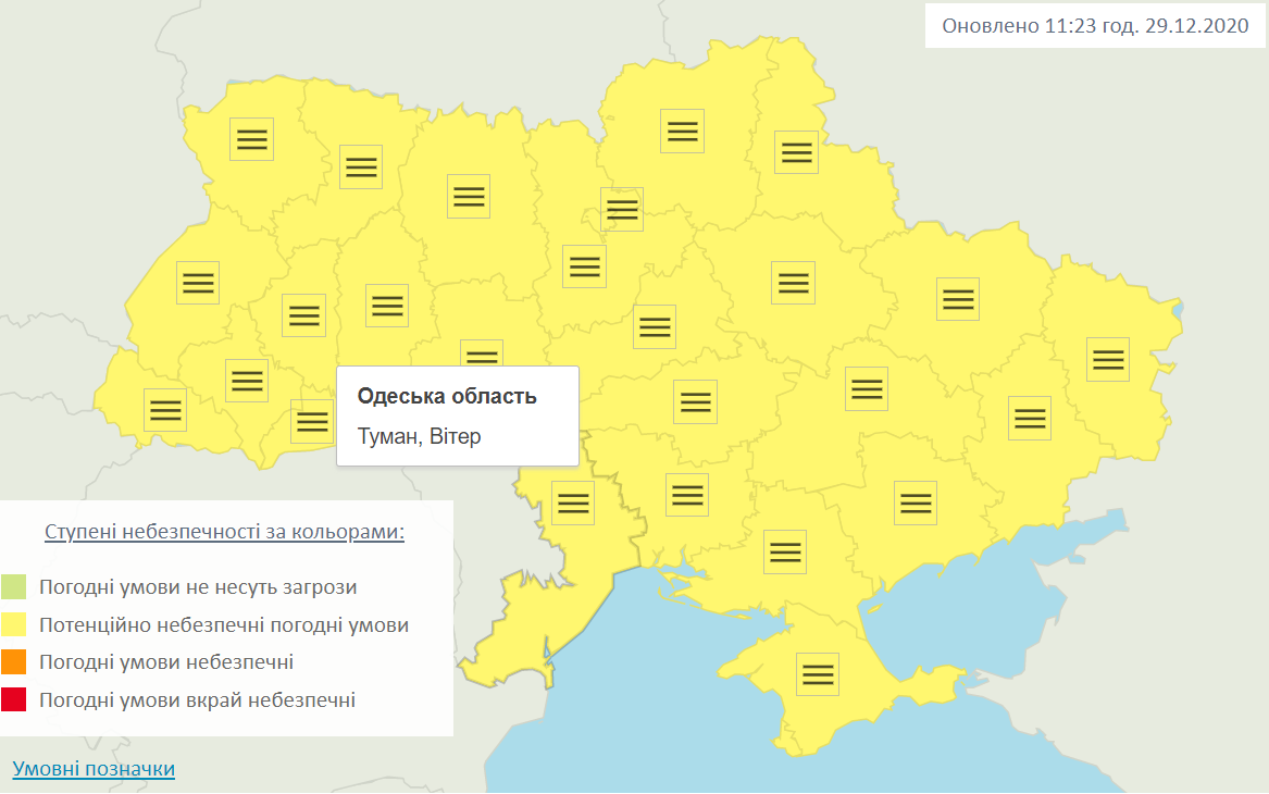 Погода 29 декабря