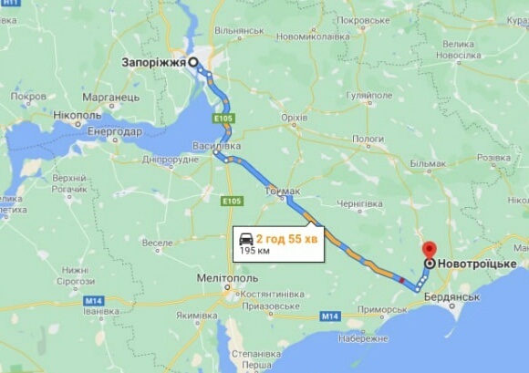 Шлях до Новотроїцького