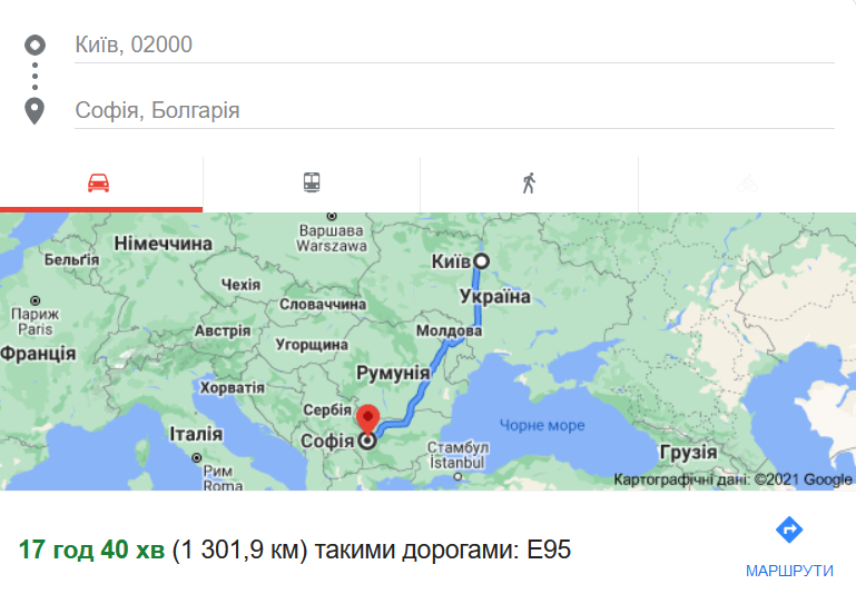 В Болгарию на автомобиле