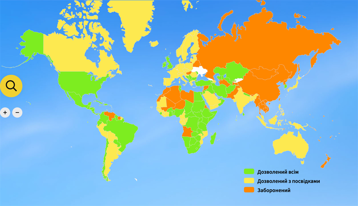 куди впускають українців