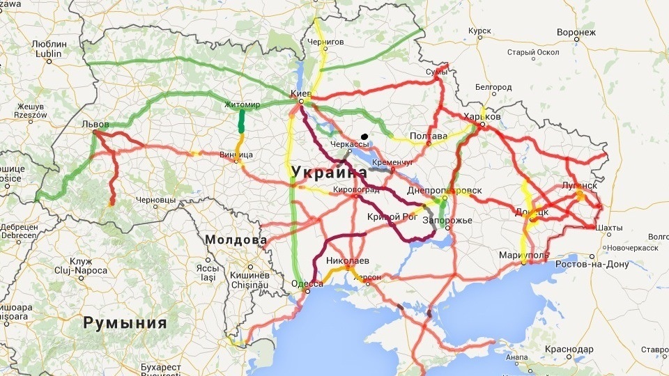 состояния дорог Украины