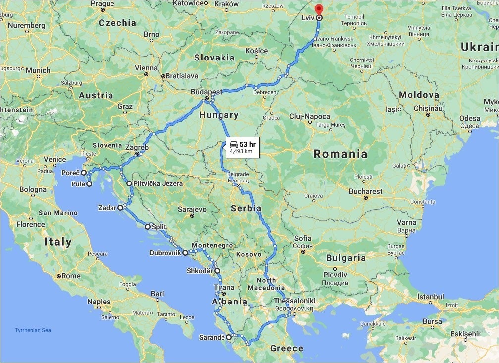 Карта Європи