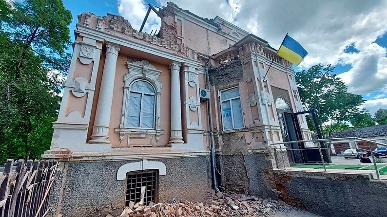 Руйнування міськради Оріхова