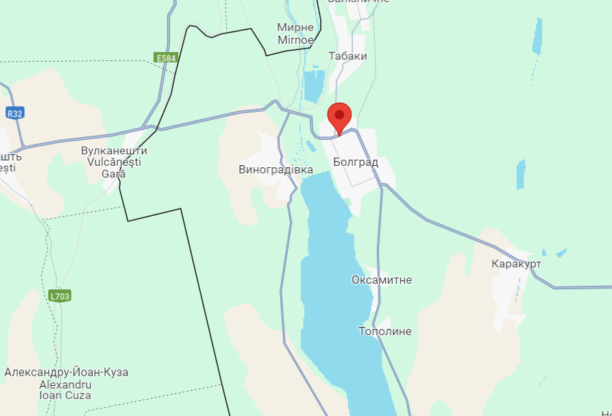 Готель «Інзов» на карті
