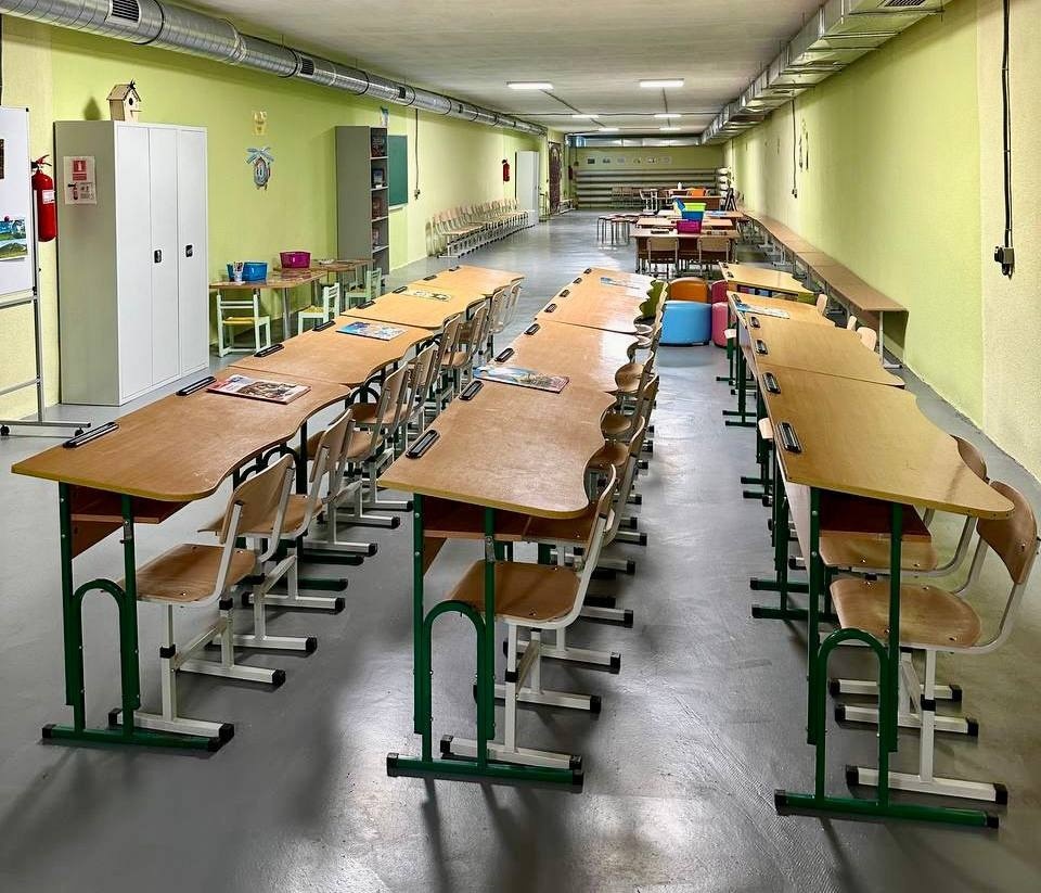 Укриття ліцею 34 у Запоріжжі