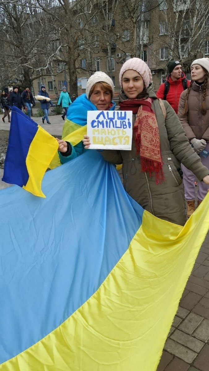 Мітинг спротиву в Мелітополі