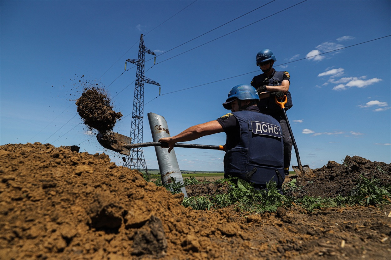Розмінування. Робота ДСНСників
