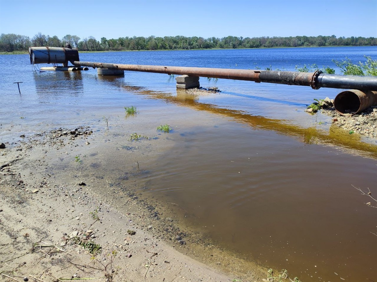 Водокачка на Дніпрі. Кушугум