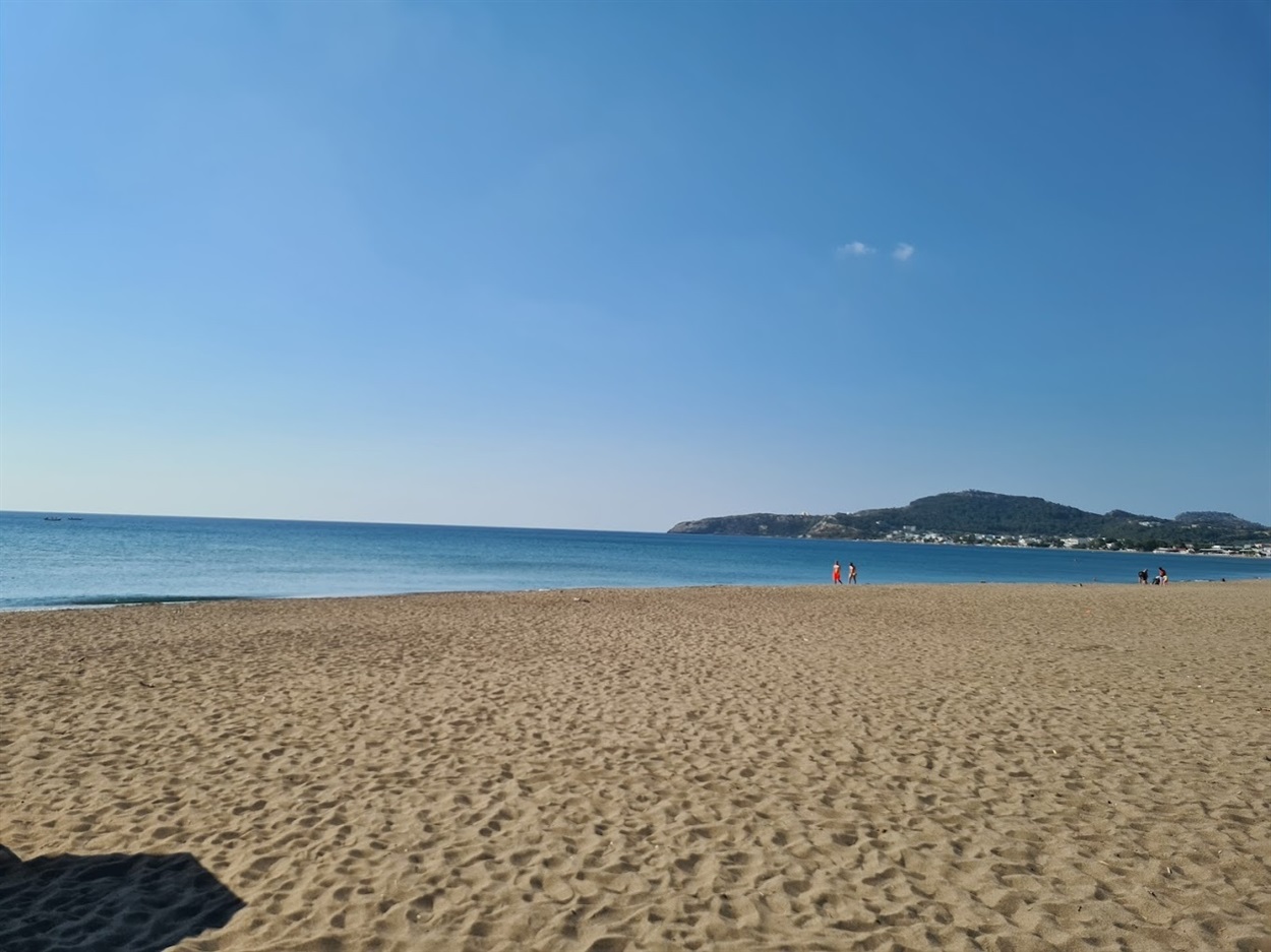 Пляж Faliraki Beach - Galazio Beach