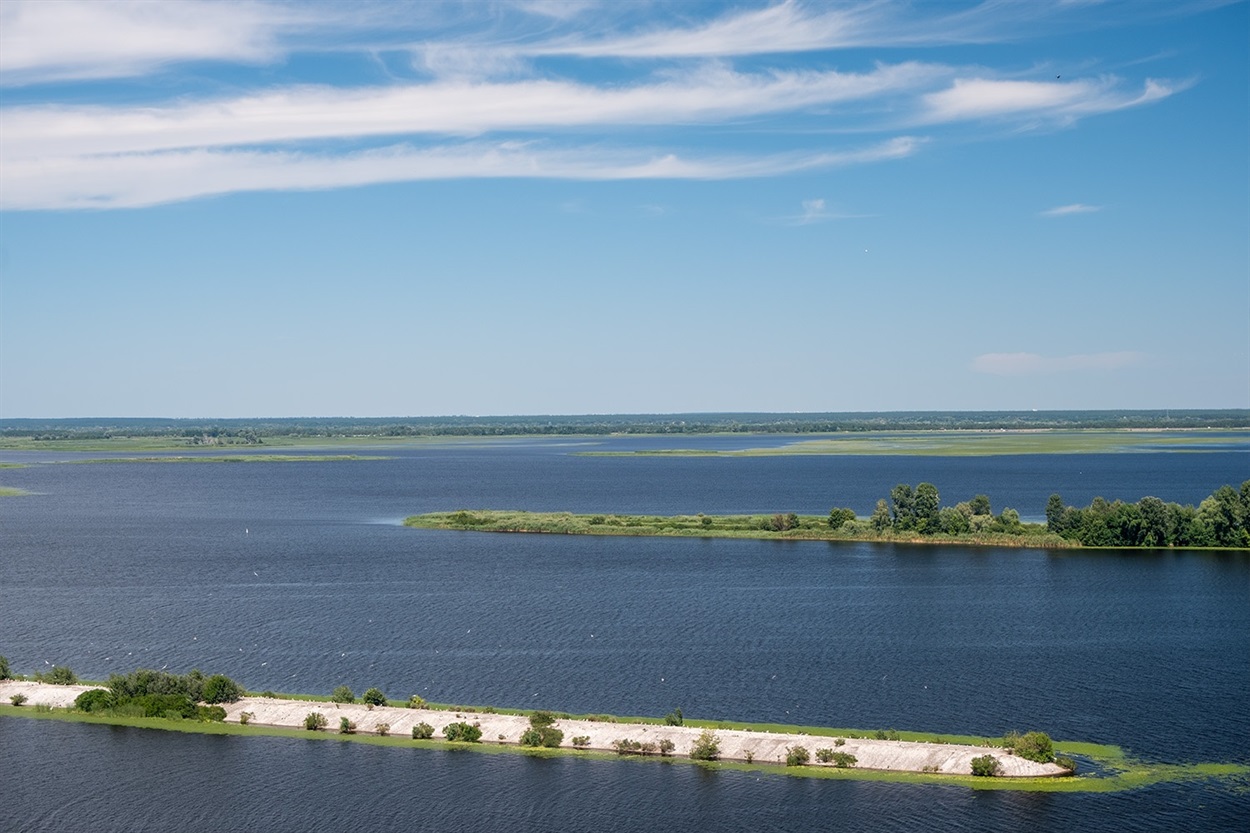 Дівіч гора, вид на Дніпро