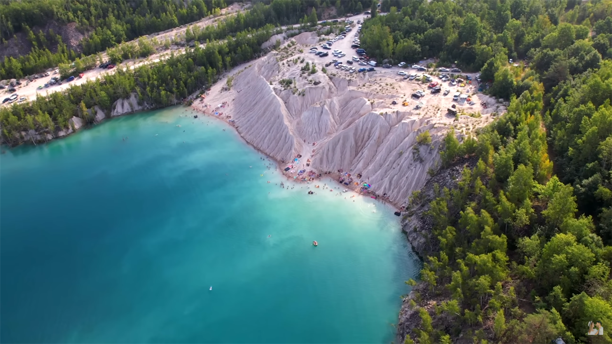 Малинський кар'єр, берег, Житомирщина, Полісся, пляж, блакитна вода