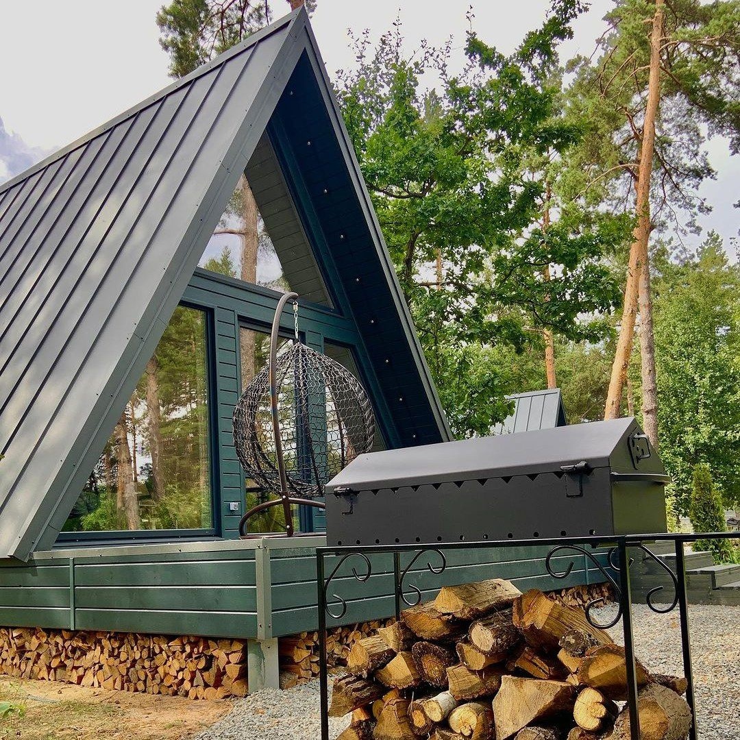 будинок, ліс, заміський комплекс
