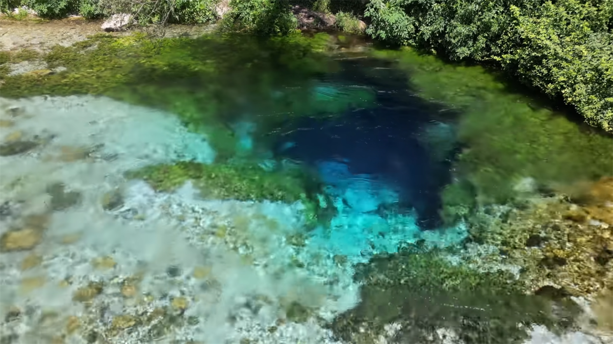 джерело, озеро, Албанія, блакитне око, вода